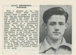 Alan Thompson Luton News Handbook 1950-51