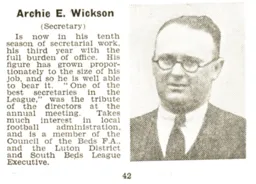 Archie Wickson Luton News Handbook 1938-39
