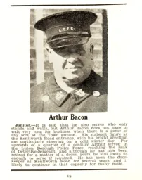 Arthur Bacon Luton News Handbook 1939-40