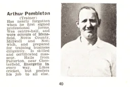 Athur Pembleton Luton News Handbook 1937-38