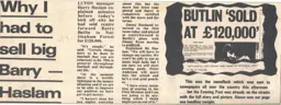 Barry Butlin Is Sold 1974