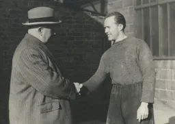 Bernard Streten signs