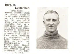 Bert Lutterloch Luton News Handbook 1937-38