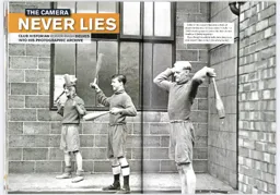 Billy Bates, Horace Gager have a training session 2012:13 Programme Article