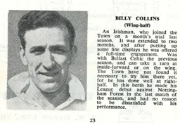 Billy Collins Luton News Handbook 1948-49
