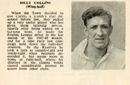 Billy Collins Luton News Handbook 1949-50