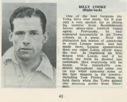 Billy Cooke Luton News Handbook 1950-51