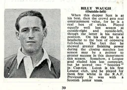 Billy Waugh Luton News Handbook 1948-49