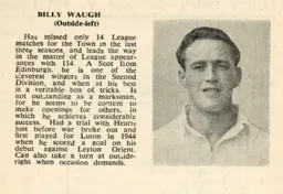Billy Waugh Luton News Handbook 1949-50