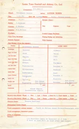 Blackburn Rovers A 11.2.1978 Match Paperwork