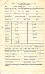 Blackburn Rovers H 6.9.1948 Match Paperwork