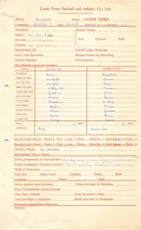 Blackpool A 26.8.1957 Match Paperwork
