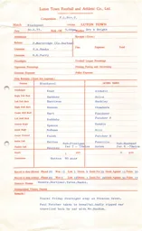Blackpool A 30.4.1977 Match Paperwork