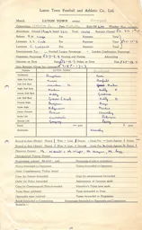 Blackpool H 26.8.1959 Match Paperwork
