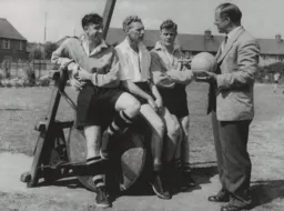 Bob Morton, Syd Owen, Wally Shanks, Dally Duncan 1957