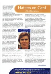 Bobby Thomson card - 00:01 programme feature