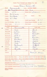 Bournemouth A 16.8.1969 Match Paperwork & Correspondence
