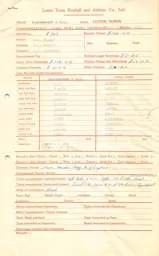 Bournemouth A 19.9.1964 Match Paperwork