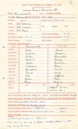 Bournemouth A 8.2.1969 Match Paperwork
