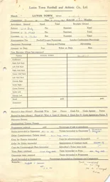 Bradford H 24.5.1947 Match Paperwork