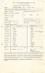 Bradford H 27.4.1968 Match Paperwork