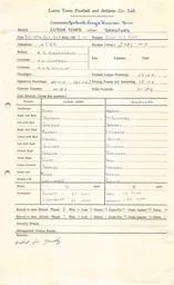 Bradford H 29.10.1966 Match Paperwork