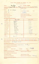 Brentford A 12.11.1949 Match Paperwork