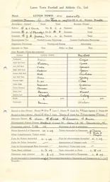 Brentford A 12.3.1949 Match Paperwork