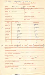 Brentford A 22.4.1953 Match Paperwork