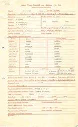 Brentford A 8.2.1964 Match Paperwork & Correspondence