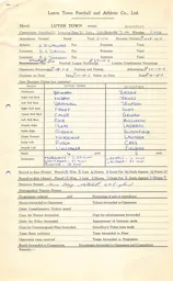 Brentford H 12.12.1964 Match Paperwork