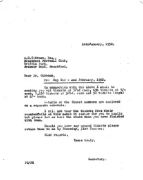 Brentford H 2.2.1952 Match Paperwork & Correspondence_Part2