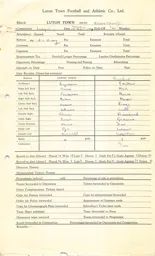 Brentford H 25.4.1953 Match Paperwork