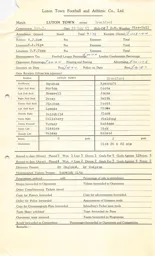 Brentford H 28.9.1963 Match Paperwork