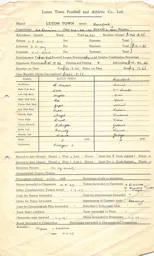 Brentford H 3.9.1947 Match Paperwork