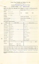 Brentford H 31.12.1966 Match Paperwork