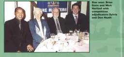 Brian Stein and Mick Harford at the end of season awards ceremony 02-03 programme feature