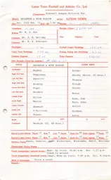 Brighton & Hove Albion A 10.2.1973 Match Paperwork