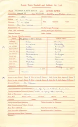 Brighton & Hove Albion A 12.11.1960 Match Paperwork & Correspondence