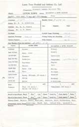 Brighton & Hove Albion H 16.9.1972 Match Paperwork