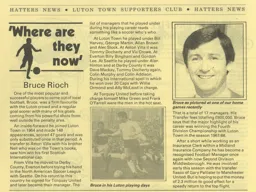 Bruce Rioch Article Supporters Club Fanzine Issue 4 1989