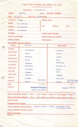 Burnley A 29.4.1978 Match Paperwork