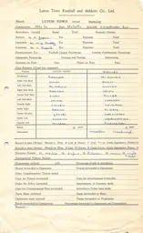 Burnley H 16.3.1957 Match Paperwork & Correspondence