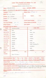 Carlisle United A 13.3.1971 Match Paperwork