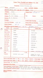 Carlisle United A 15.3.1975 Match Paperwork