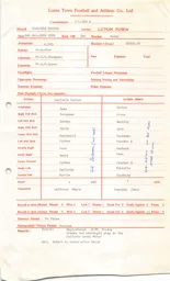 Carlisle United A 16.10.1976 Match Paperwork