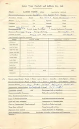 Carlisle United H 1.10.1964 Match Paperwork