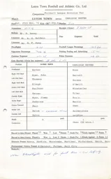 Carlisle United H 25.11.1972 Match Paperwork