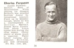 Charlie Ferguson Luton News Handbook 1937-38