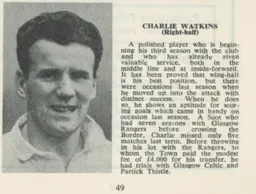 Charlie Watkins Luton News Handbook 1950-51